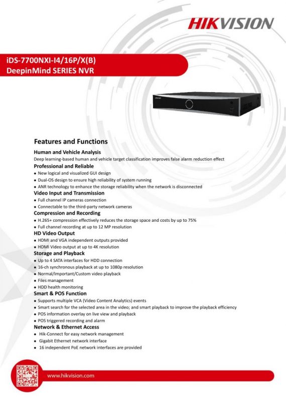 HIKVISION iDS-7716NXI-I4/16P/X(B) 3