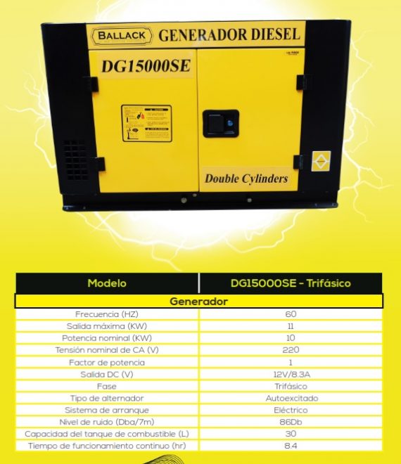 BALLACK DG15000SE (380V) 2