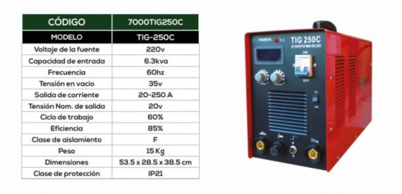 NARITA TIG 250C 4
